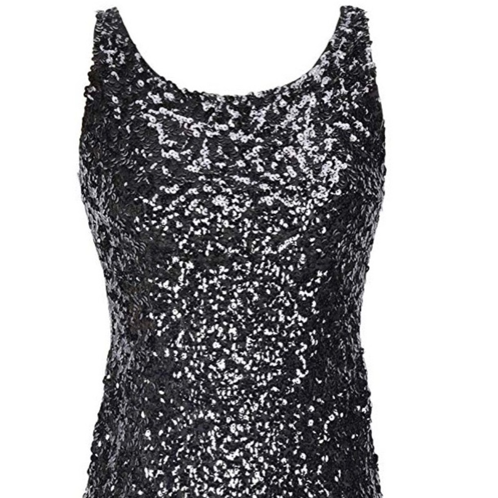 Shimmer Glam Sequin Sparkle Tank Top ❤️